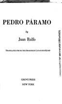 Pedro Paramo cover