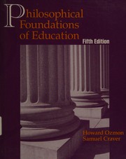 Philosophical foundations of education cover