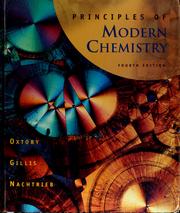 Principles of modern chemistry cover