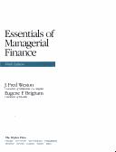 Essentials of managerial finance cover