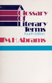 A glossary of literary terms cover