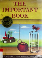 The Important Book cover