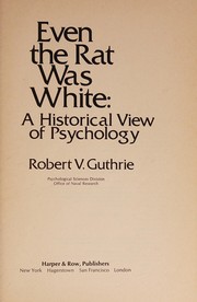 Even the Rat Was White cover