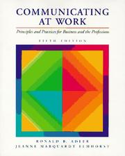 Communicating at work cover