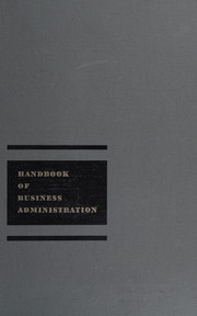 Handbook of business administration cover