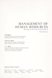 Management of Human Resources cover