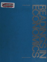 Readings in economics [edited by] Paul A. Samuelson cover