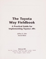 The Toyota way fieldbook cover