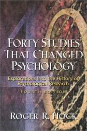 Forty studies that changed psychology cover