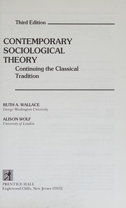 Contemporary sociological theory cover