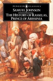 The History of Rasselas, Prince of Abyssinia cover