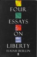 Four Essays on Liberty cover