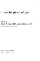 Current perspectives in social psychology cover