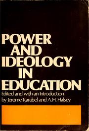 Power and ideology in education cover