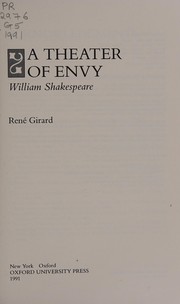 A theater of envy cover