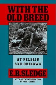 With the old breed, at Peleliu and Okinawa cover