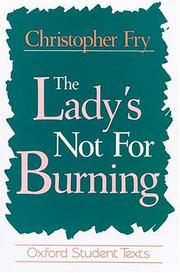 The lady's not for burning cover