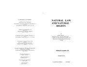 Natural Law and Natural Rights cover