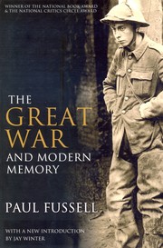The Great War and Modern Memory cover