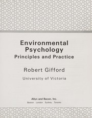 Environmental Psychology cover