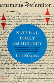 Natural Right and History cover