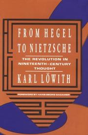 Von Hegel zu Nietzsche cover
