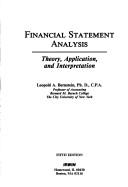 Financial statement analysis cover