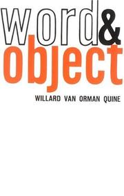 Word and object cover