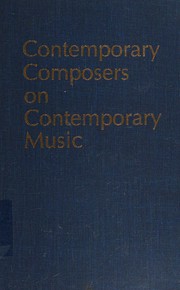 Contemporary composers on contemporary music cover