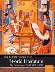 The Bedford anthology of world literature cover
