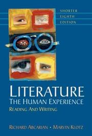 Literature, The Human Experience, Reading and Writing--Shorter Ninth Edition cover
