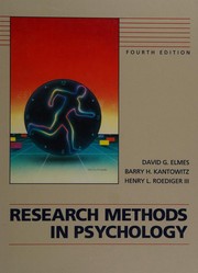 Research methods in psychology cover