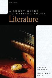 A short guide to writing about literature cover