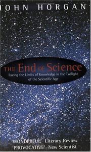 The end of science cover