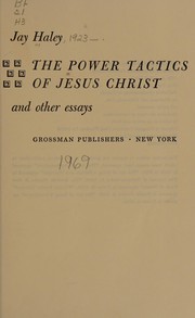 The power tactics of Jesus Christ, and other essays cover