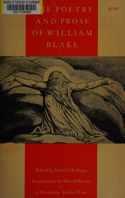 Poetry and prose of William Blake cover