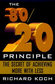 The 80/20 principle cover
