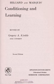 Conditioning and learning cover