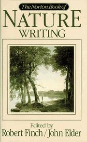 The Norton Book of Nature Writing cover
