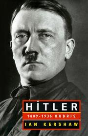 Hitler, 1889-1936 cover