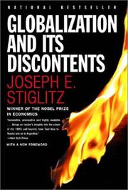 Globalization and its discontents cover