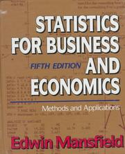Statistics for business and economics cover