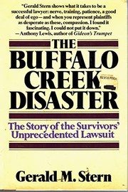 The Buffalo Creek disaster cover