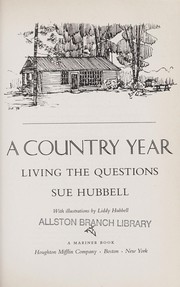 A Country Year, Living the Questions (Unabridged audiobook on four tapes) cover