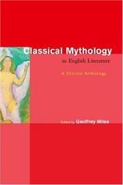 Classical Mythology in English Literature cover