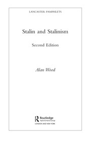 Stalin and Stalinism cover