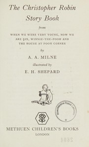 The Christopher Robin story book cover