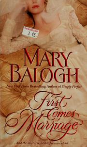 First Comes Marriage cover