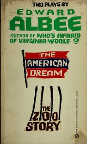 The American Dream and Zoo Story cover