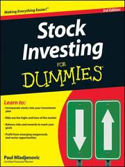 Stock Investing for Dummies cover